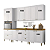 Cozinha Modulada 05 Pçs - Linha Americana - Branco - Móveis Henn - Imagem 2