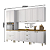 Cozinha Modulada 05 Pçs - Linha Americana - Branco - Móveis Henn - Imagem 3