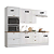 Cozinha Modulada 05 Pçs - Linha Americana - Branco - Móveis Henn - Imagem 2