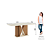 Mesa Retangular Valine 180cm - Ref. SC146 - Off White - Móveis Henn - Imagem 4