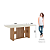 Mesa Retangular Vivian 180cm - Ref. SC148 - Off White - Móveis Henn - Imagem 4
