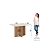 Mesa Retangular Dinah 120cm - Ref. SC153 - Off White - Móveis Henn - Imagem 4