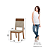 Kit 04 Cadeiras Milla Plus (4 unidades) - Ref. S38-535 - Caramelo/Creme - Moveis Henn - Imagem 6