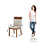 Kit 04 Cadeiras Isa Plus (04 un.)- Ref. S43-547 - Caramelo/Linho - Moveis Henn - Imagem 5