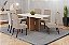 Conjunto de Mesa Dinah 160cm c/ Vidro e cantos Arredondados + 06 Cadeiras Nina Creme - Móveis Henn - Imagem 1