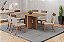 Conjunto de Mesa Dinah 160cm c/ Vidro e cantos Arredondados + 06 Cadeiras Isa plus - Móveis Henn - Imagem 1