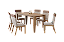Conjunto de Mesa Vittoria 160cm + 06 Cadeiras Isa Plus Caramelo/Linho - Móveis Henn - Imagem 2