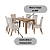 Conjunto de Mesa Vittoria 160cm + 06 Cadeiras Bella Linho - Móveis Henn - Imagem 2