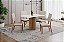 Conjunto de Mesa Kira 120cm + 04 Cadeiras Milla Linho - Móveis Henn - Imagem 1