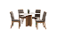 Conjunto de Mesa Kira 120cm + 04 Cadeiras Isa Bege - Móveis Henn - Imagem 2