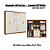 Roupeiro 250cm 06 Portas 04 Gavetas c/ Pés e Espelhos - Ref. CB01T585 - Canela/Off White - Kappesberg - Imagem 2