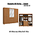 Roupeiro 250cm 06 Portas 04 Gavetas c/ Pés e Espelhos - Ref. CB01T585 - Canela - Kappesberg - Imagem 2