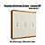 Roupeiro 230cm 06 Portas 02 Gavetas - Ref. T584 - Canela/Off White - Kappesberg - Imagem 2