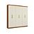Roupeiro 230cm 06 Portas 02 Gavetas - Ref. T584 - Canela/Off White - Kappesberg - Imagem 4