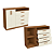 Cômoda 02 Pts 04 Gavetas - Ref. T266 - Canela/Off White - Kappesberg - Imagem 3