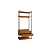 Armario Closet Alto - Ref. LI049 - Canela/Preto - Linha Industrial - Kappesberg - Imagem 6