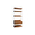 Armario Closet Alto - Ref. LI049 - Canela/Branco - Linha Industrial - Kappesberg - Imagem 6