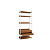 Armario Closet Alto - Ref. LI049 - Canela/Branco - Linha Industrial - Kappesberg - Imagem 7