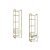 Armario Closet Prateleira - Ref. LI050 - Off White/Dourado - Linha Industrial - Kappesberg - Imagem 4