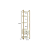 Armario Closet Prateleira - Ref. LI050 - Off White/Dourado - Linha Industrial - Kappesberg - Imagem 7