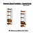 Armario Closet Prateleira - Ref. LI050 - Canela/Preto - Linha Industrial - Kappesberg - Imagem 3