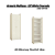 Armario 02 Portas Multiuso - Ref. LI052 - Off White/Dourado - Linha Industrial - Kappesberg - Imagem 3
