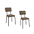 Par de Cadeiras Denali - Ref. 2C147-PR - Taupe - Kappesberg Crome - Imagem 2