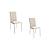 Par de Cadeiras Amsterdã - Ref. 2C091-CR -Corino Nude - Kappesberg Crome - Imagem 2