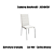 Par de Cadeiras Amsterdã - Ref. 2C091-CR - Corino Branco - Kappesberg Crome - Imagem 1