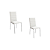 Par de Cadeiras Amsterdã - Ref. 2C091-CR - Corino Branco - Kappesberg Crome - Imagem 2