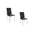 Par de Cadeiras Amsterdã - Ref. 2C091-CR - Corino Preto - Kappesberg Crome - Imagem 2