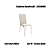 Par de Cadeiras Amsterdã - Ref. 2C091-NK - Corino Nude - Kappesberg Crome - Imagem 1