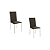 Par de Cadeiras Amsterdã - Ref. 2C091-NK - Corino Marrom - Kappesberg Crome - Imagem 2