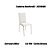 Par de Cadeiras Amsterdã - Ref. 2C091-NK - Corino Branco - Kappesberg Crome - Imagem 1