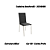 Par de Cadeiras Amsterdã - Ref. 2C091-NK - Corino Preto - Kappesberg Crome - Imagem 1