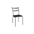 Par de Cadeiras Bali - Ref. 2C141-NK - Corino Marrom - Kappesberg Crome - Imagem 3