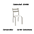 Par de Cadeiras Bali - Ref. 2C141-NK - Corino Branco - Kappesberg Crome - Imagem 1