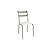 Par de Cadeiras Bali - Ref. 2C141-NK - Corino Branco - Kappesberg Crome - Imagem 3