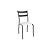 Par de Cadeiras Bali - Ref. 2C141-PR - Corino Branco - Kappesberg Crome - Imagem 3