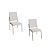 Par de Cadeiras Genebra - Ref. 2C129-NK - Corino Branco - Kappesberg Crome - Imagem 2
