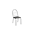 Par de Cadeiras Holanda - Ref. 2C009-CR - Corino Preto - Kappesberg Crome - Imagem 3