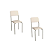 Par de Cadeiras Ibiza - Ref. 2C133-NK - Corino Nude - Kappesberg Crome - Imagem 2