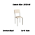 Par de Cadeiras Ibiza - Ref. 2C133-NK - Corino Nude - Kappesberg Crome - Imagem 1