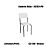 Par de Cadeiras Ibiza - Ref. 2C133-PR - Corino Branco - Kappesberg Crome - Imagem 1