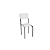 Par de Cadeiras Ibiza - Ref. 2C133-PR - Corino Branco - Kappesberg Crome - Imagem 3