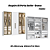 Roupeiro 06 Portas 04 c/ Vidro Reflecta Berlim 100% MDF - 7260MV4 - Branco - Moveis Castro - Imagem 1