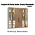 Roupeiro 06 Portas 04 c/ Vidro Reflecta Berlim 100% MDF - 7260MV4 - Branco/Macadamia - Moveis Castro - Imagem 2
