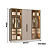 Roupeiro 06 Portas 04 c/ Vidro Reflecta Berlim 100% MDF - 7260MV4 - Duna - Moveis Castro - Imagem 6