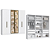 Roupeiro 06 Portas 02 c/ Vidro Reflecta Roma 100% MDF - 7260MV2 - Branco - Moveis Castro - Imagem 3