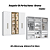 Roupeiro 06 Portas 02 c/ Vidro Reflecta Roma 100% MDF - 7260MV2 - Branco - Moveis Castro - Imagem 1